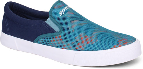 Sparx Men Sm 299 Blue Slip Sneakers 
