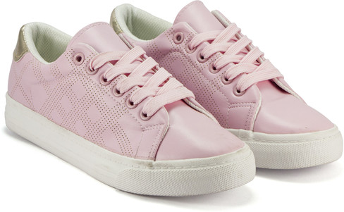 pink and chrome sneakers