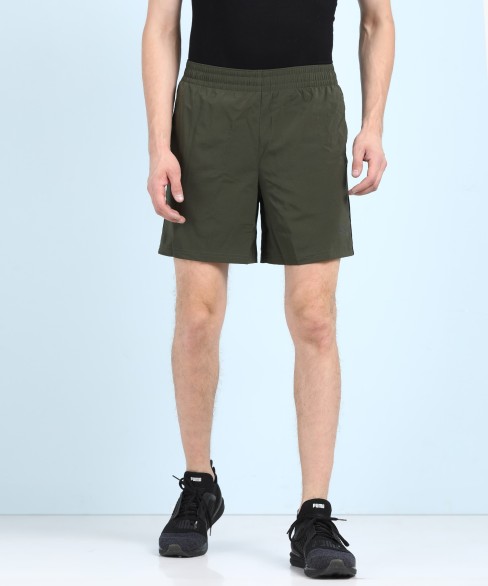 dark green running shorts