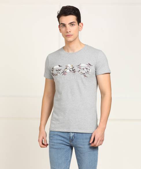Gas Printed Men Round Crew Grey T Shirt Reviews Latest Review Of Gas Printed Men Round Crew Grey T Shirt Price In India Flipkart Com