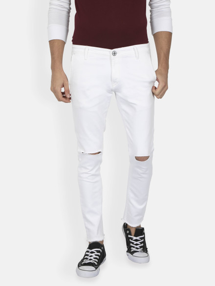 Rick Rogue Slim Men White Jeans Reviews 