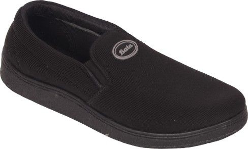 bata canvas shoes black