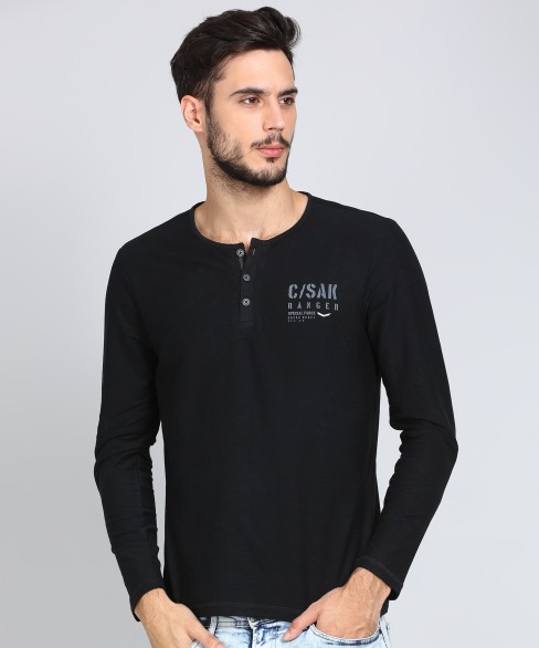 spykar henley t shirt