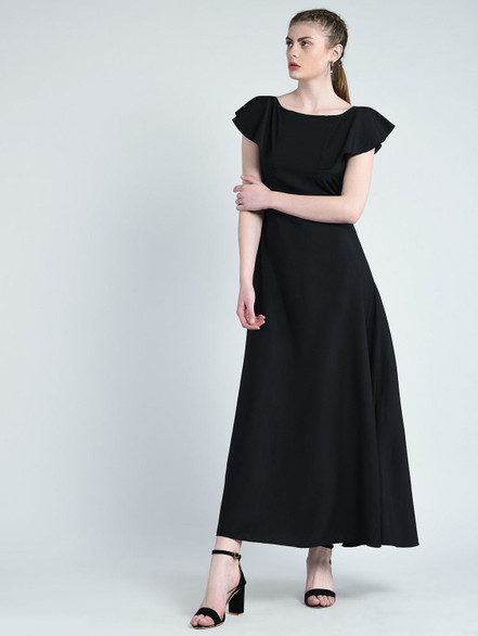 flipkart black gown