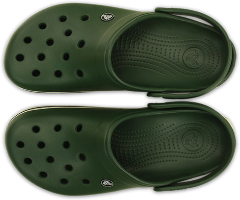forest green crocs