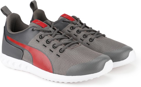 puma charcoal grey running shoes