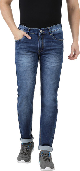 Monte Carlo Skinny Men Blue Jeans 