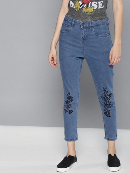 Kook N Keech Skinny Women Blue Jeans 