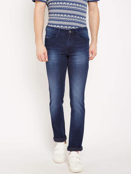 Crimsoune Club Slim Men Blue Jeans 