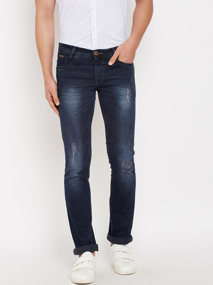 Crimsoune Club Slim Men Blue Jeans 