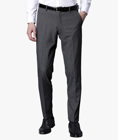 Coffee Regular Fit Men Grey Trousers 