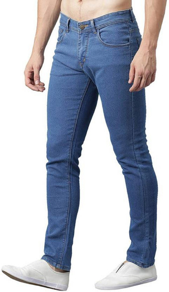 Allen Walker Slim Men Blue Jeans 