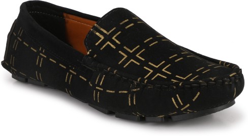 foggy black loafers