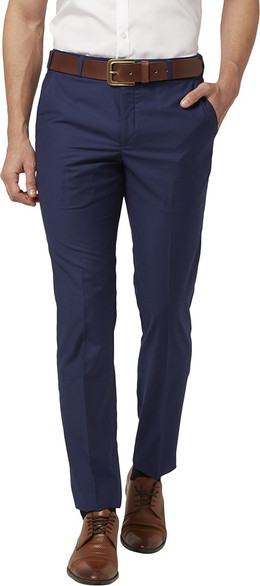 Park Avenue Slim Fit Men Blue Trousers 