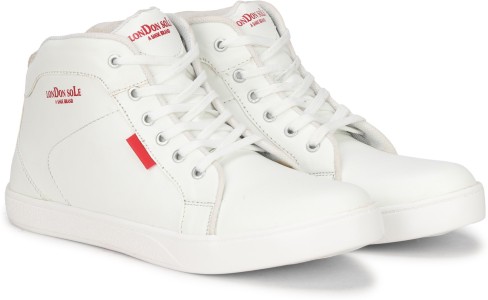 high ankle white shoes for mens