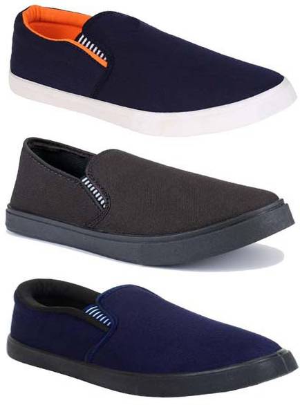 World Wear Footwear Combo Pack 3 Casual Loafer Sneakers Shoes