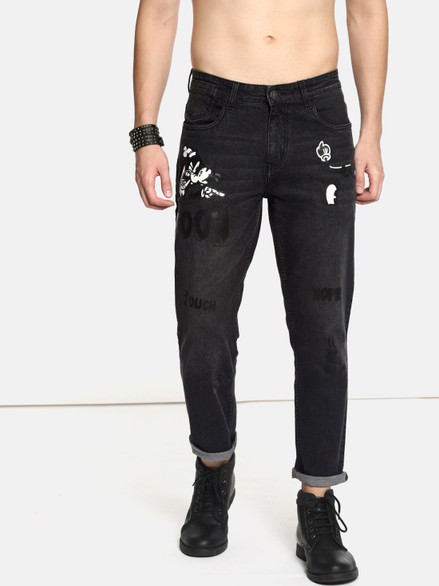 Kook N Keech Slim Men Black Jeans 