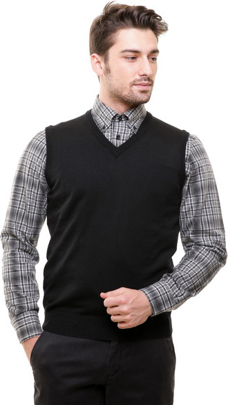 black formal sweater