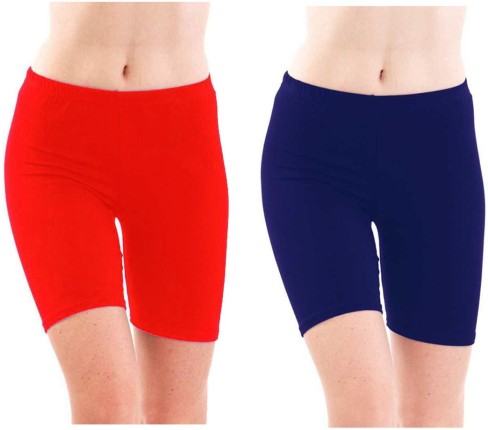 womens red cycling shorts