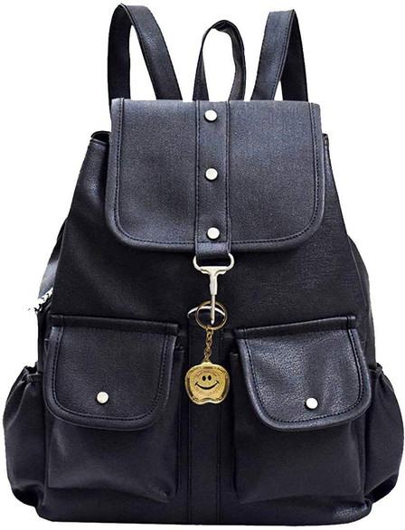 black studded mini backpack