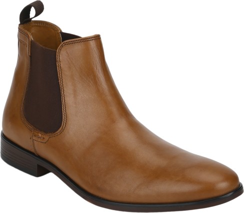 Red Tape Leather Chelsea Boots Men 