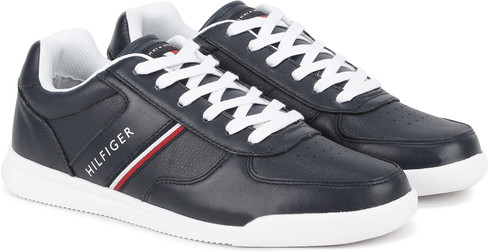 tommy hilfiger lightweight leather sneaker