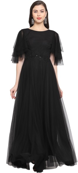 black gown flipkart