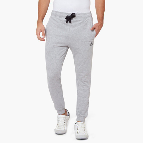 Kappa Solid Men Grey Track Pants 