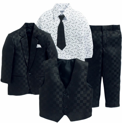 boys black dress coat