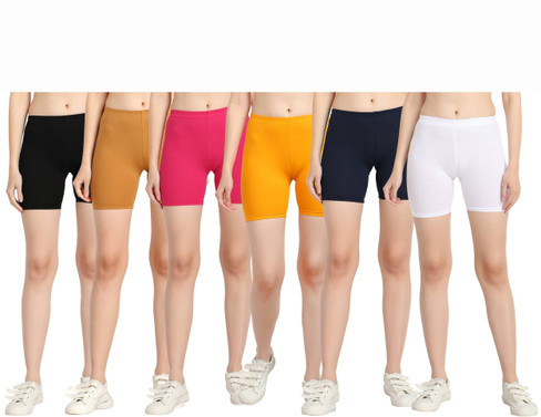 Diaz Solid Women Multicolor Cycling 