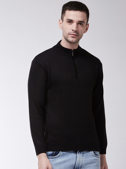 Sweven Solid Turtle Neck Formal Men 