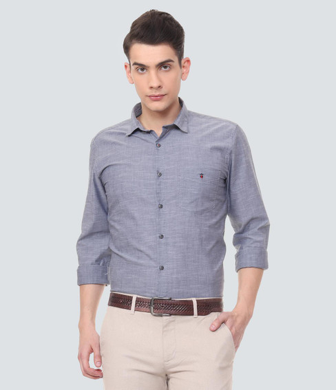 Louis Philippe Men Self Design Casual 
