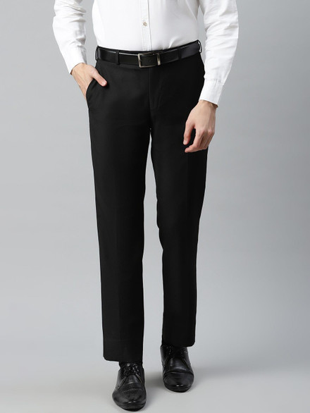 Park Avenue Regular Fit Men Black 