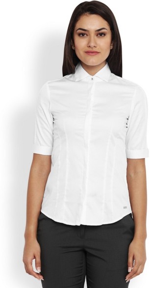 park avenue women's solid formal shirt
