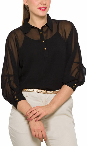 park avenue women's solid formal shirt