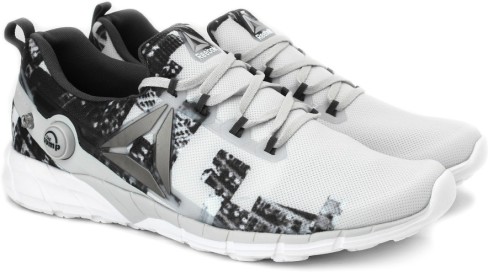 reebok zpump fusion 2. gray running shoes