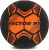 vector x street soccer rubber moulded football - size: 5(pack of 1, black, orange)