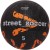 vector x street soccer rubber moulded football - size: 5(pack of 1, black, orange)