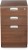 nilkamal accent engineered wood free standing chest of drawers(finish color - brown)