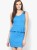 vero moda women peplum blue dress 10123624-Brilliant Blue