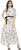sassafras women maxi white, pink dress SFDRSS1064