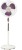 usha mist air duos 3 blade pedestal fan(white and purple, pack of 1)