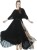 just wow flared gown(black) JW753