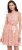 the vanca women's fit and flare pink dress DRF500828