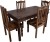 induscraft solid wood 4 seater dining set(finish color - cherry)