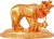 art n hub kamdhenu cow and calf pooja mandir idol - home décor gift statue(h-6 cm) decorative show