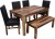 induscraft solid wood 4 seater dining set(finish color - light natural)