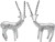 art n hub fengshui luck symbol deer couple animal statue décor gift item(h-19 cm) decorative showp