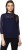 mayra casual 3/4 sleeve lace, solid women dark blue top