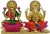 art n hub goddess lakshmi / laxmi & lord ganesha idol god statue gift item decorative showpiece  - 